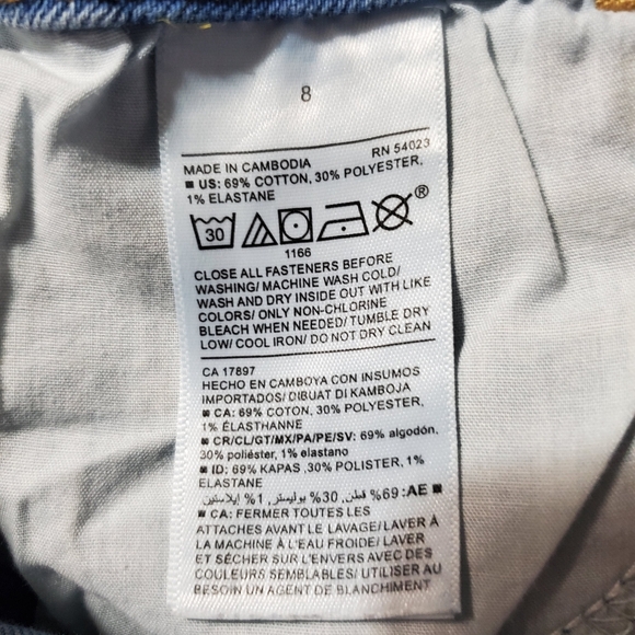 Old Navy Kicker Bootcut Jeans Mid Rise Light Wash Size 8 - Picture 8 of 8